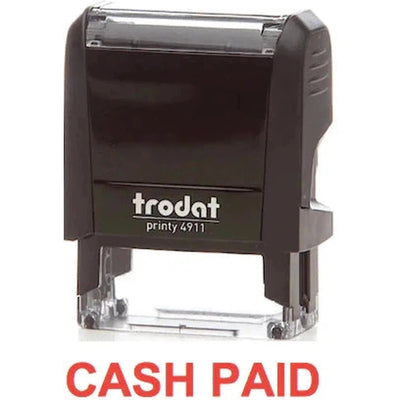 Trodat Printy 4911 Stamp "Cash Paid" - Red