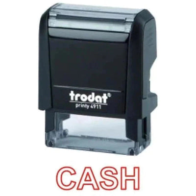 Trodat Printy 4911 Stamp "Cash" - Red