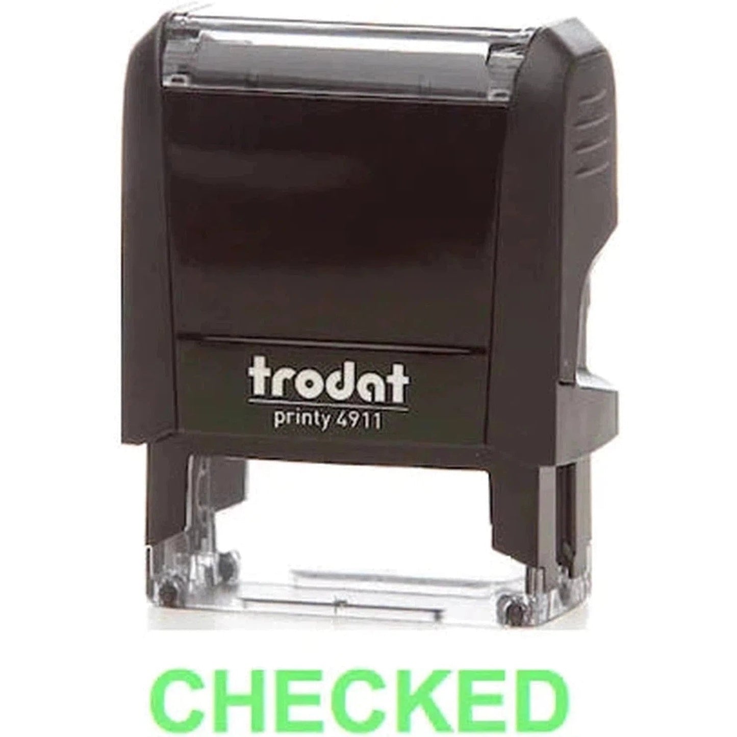 Trodat Printy 4911 Stamp "Checked" - Green