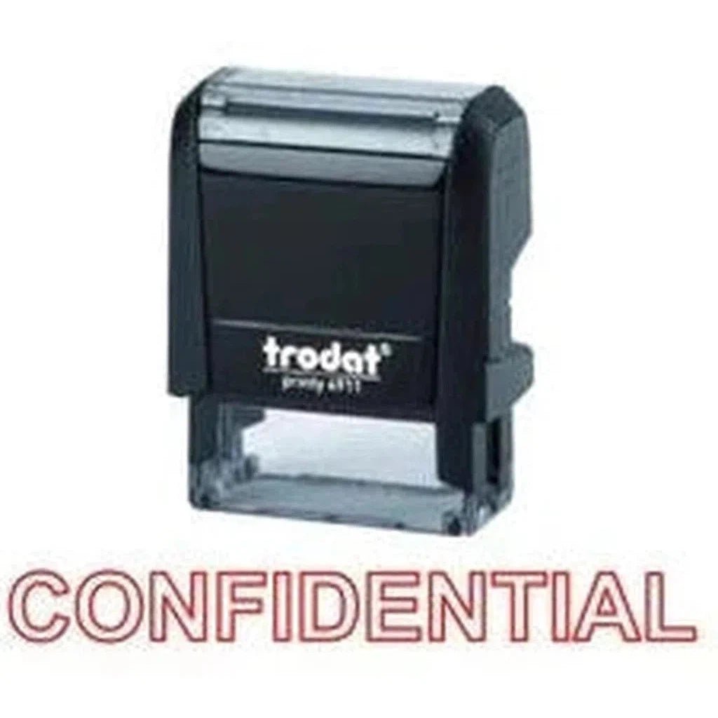 Trodat Printy 4911 Stamp "Confidential" - Red