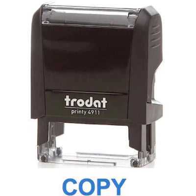 Trodat Printy 4911 Stamp "Copy" - Blue
