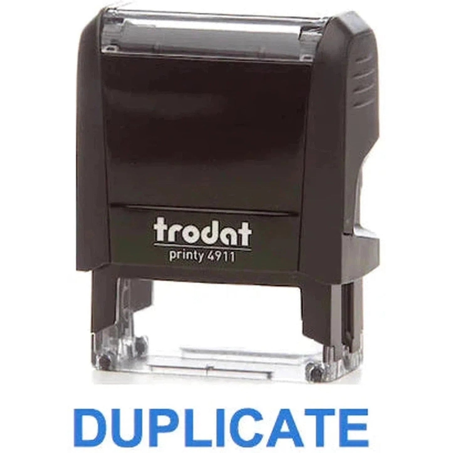 Trodat Printy 4911 Stamp "Duplicate" - Blue
