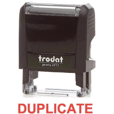 Trodat Printy 4911 Stamp "Duplicate" - Red