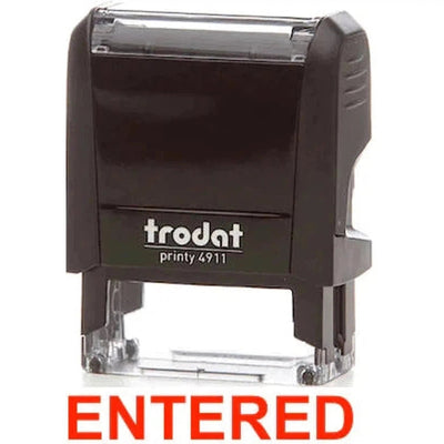 Trodat Printy 4911 Stamp "Entered" - Red