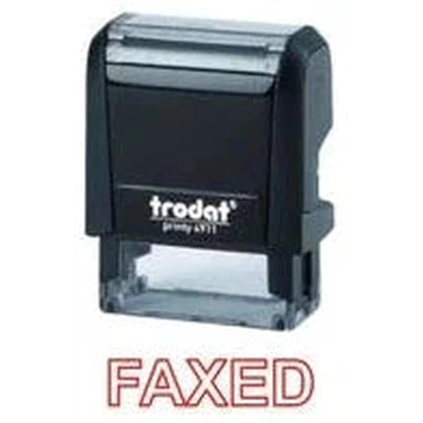 Trodat Printy 4911 Stamp "Faxed" - Red