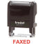 Trodat Printy 4911 Stamp "Faxed" - Red