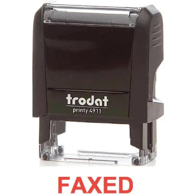 Trodat Printy 4911 Stamp "Faxed" - Red
