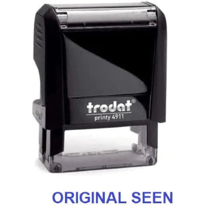Trodat Printy 4911 Stamp "Original Seen" - Blue