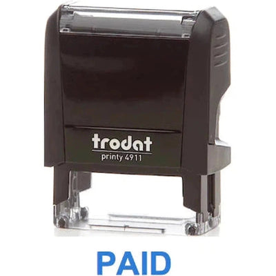 Trodat Printy 4911 Stamp "Paid" - Blue