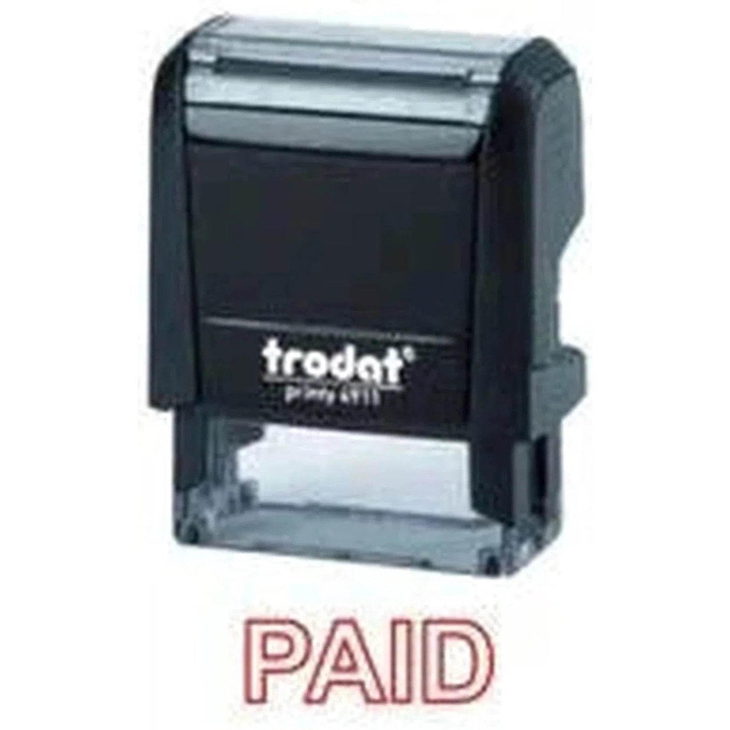 Trodat Printy 4911 Stamp "Paid" - Red