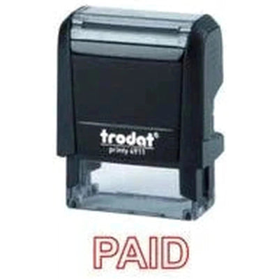 Trodat Printy 4911 Stamp "Paid" - Red