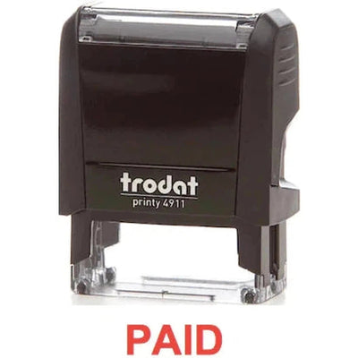 Trodat Printy 4911 Stamp "Paid" - Red