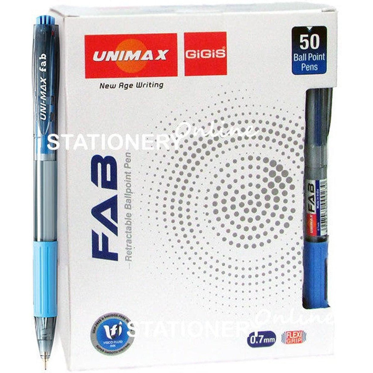 Unimax Gigis Fab Retractable Ball Point Pen Pack Of 50 Pens
