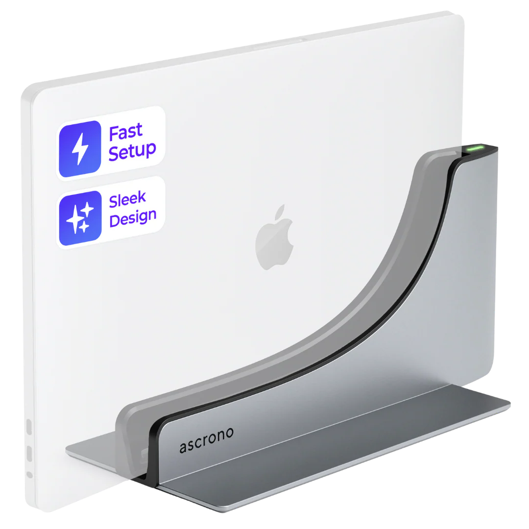 Ascrono MacBook Docking Station for MacBook Pro 14", 16" - USB-C / Space Grey