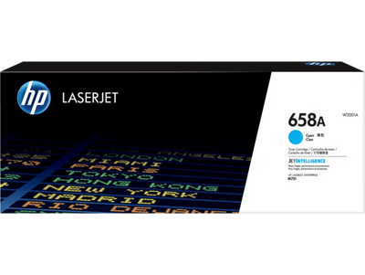 HP 658A Cyan Original LaserJet Toner Cartridge - 6000 Pages / Cyan Color / Toner Cartridge