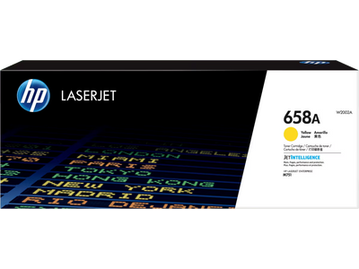 HP 658A Yellow Original LaserJet Toner Cartridge - 6000 Pages / Yellow Color / Toner Cartridge
