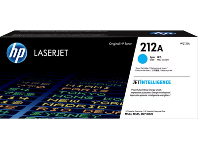 HP 212A Cyan Original LaserJet Toner Cartridge - 4500 Pages / Cyan Color / Toner Cartridge
