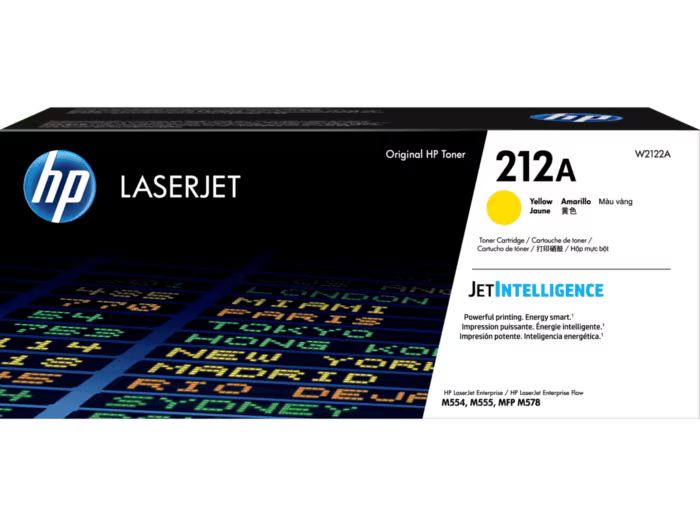 HP 212A Yellow Original LaserJet Toner Cartridge - 4500 Pages / Yellow Color / Toner Cartridge