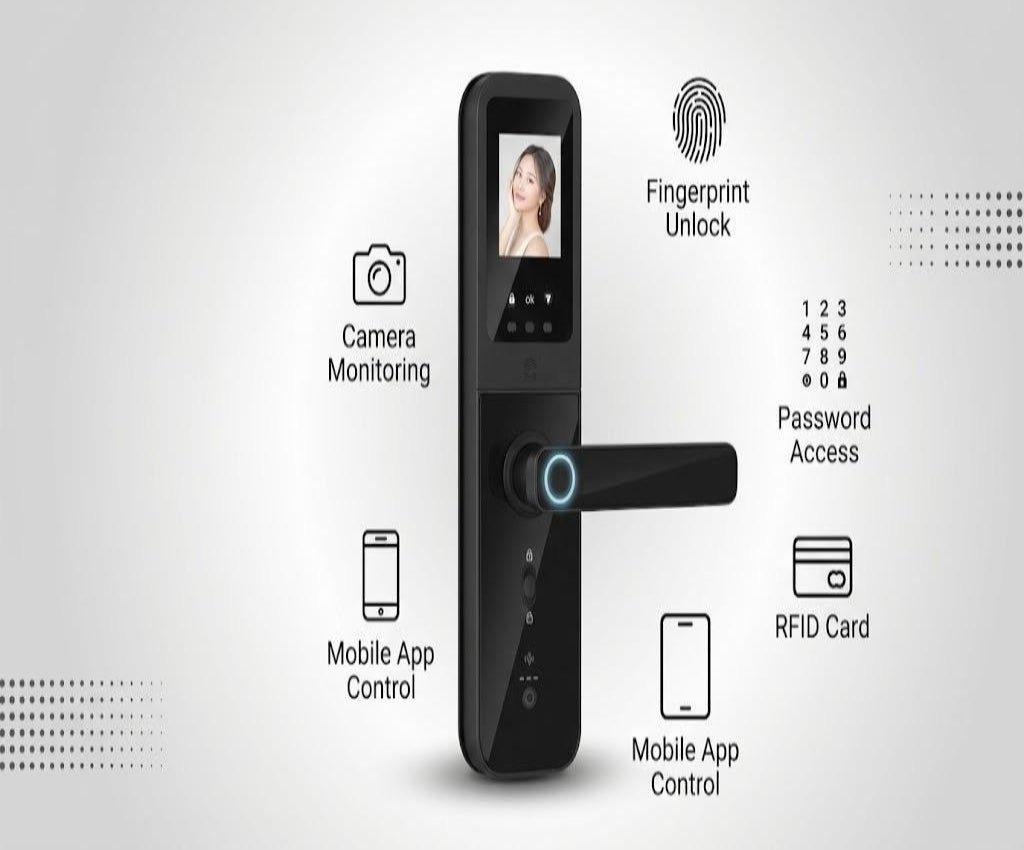Quantum Guard X1: 7-in-1 Wooden Door Smart Lock