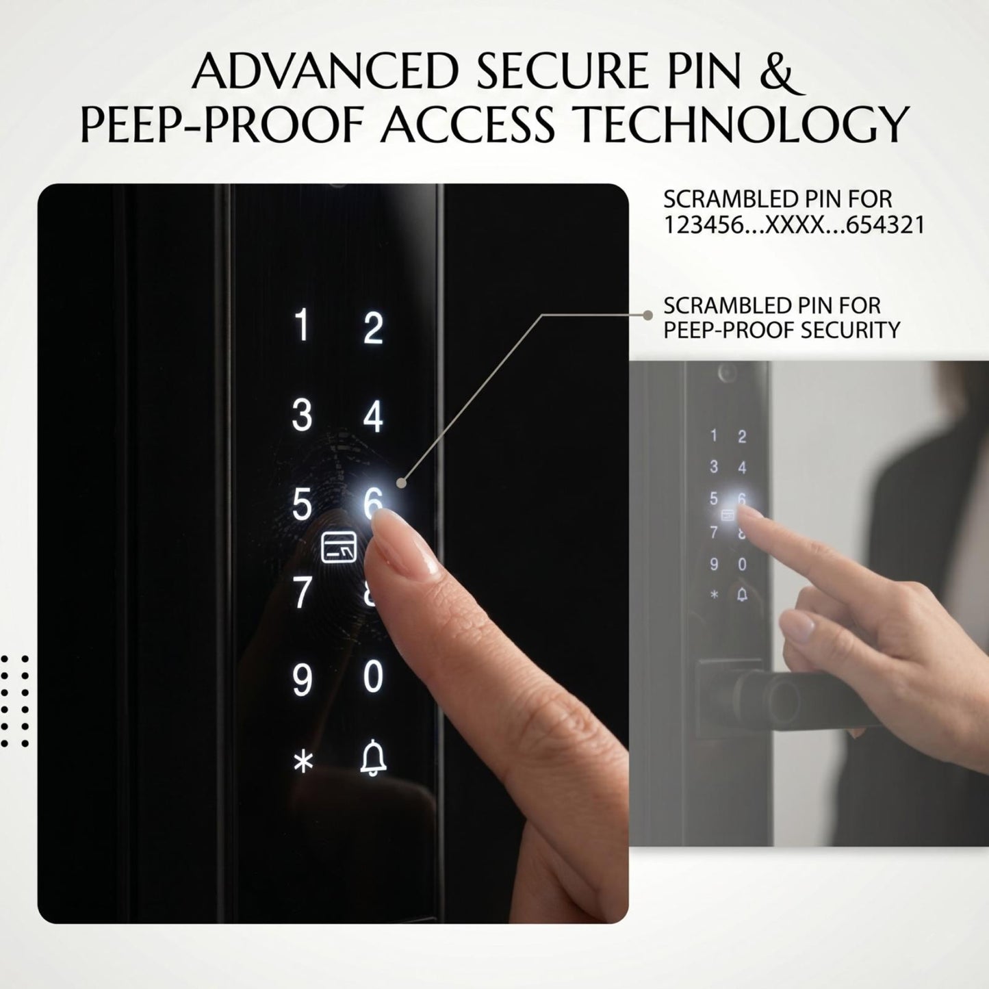IK0953 - Smart Aluminum Tuya lock with camera