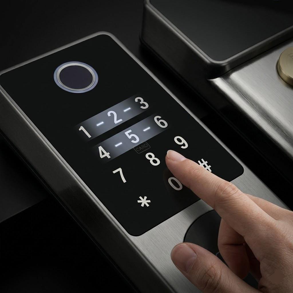 Heavy-Duty Iron Door Smart Lock – Dual Fingerprint Sensors & Tuya App Control
