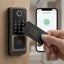 Heavy-Duty Iron Door Smart Lock – Dual Fingerprint Sensors & Tuya App Control