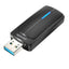 Porodo Dual Band USB Adapter with External Antenna - Black
