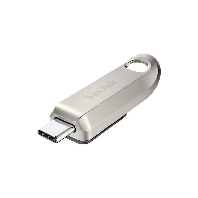 SanDisk Ultra Luxe USB-C Flash Drive - 64GB / Up to 300 MB/s / USB-C / USB 3.2 Gen 1 / Silver