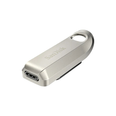 SanDisk Ultra Luxe USB-C Flash Drive - 64GB / Up to 300 MB/s / USB-C / USB 3.2 Gen 1 / Silver