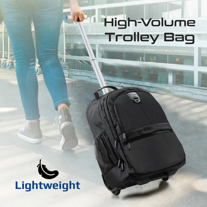 PROMATE Large Capacity Trolley Bag - 15.6” Screen Laptop / Black