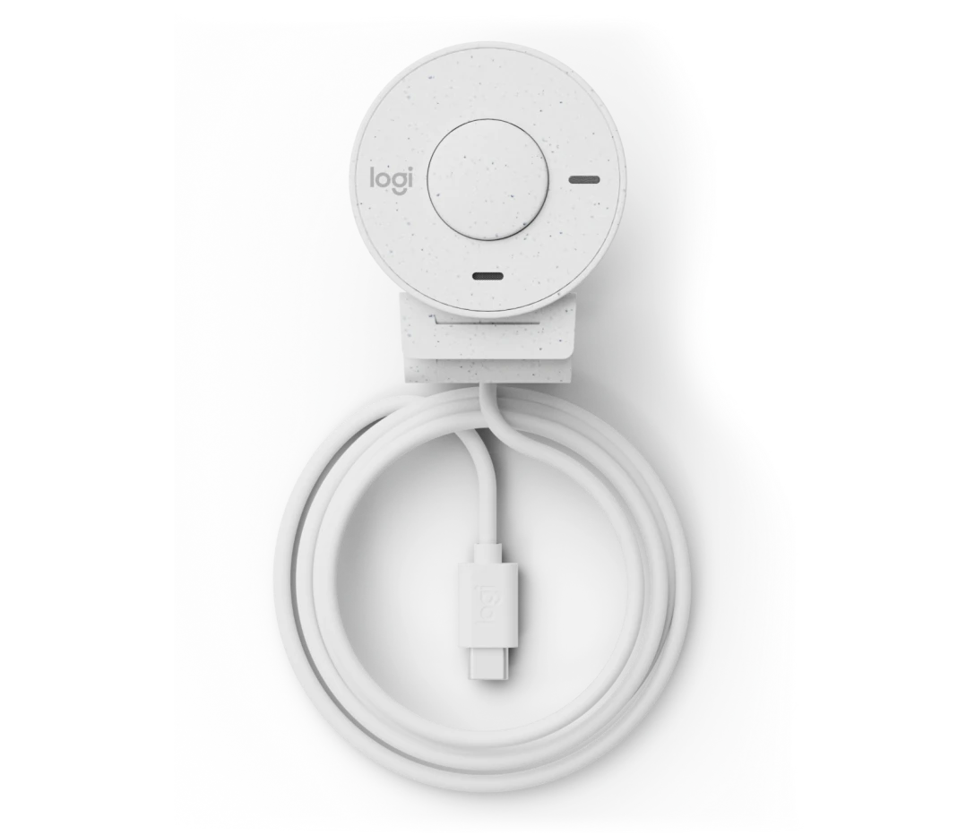 Logitech Brio 300 Full HD Webcam - 2MP / USB-C / Wired / Off White