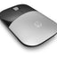 HP Z3700 Wireless Mouse - Up to 1200 dpi / Black/Silver Color