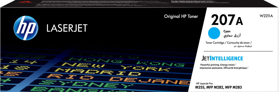 HP 207A Toner Cartridge - 1,250 Pages / Cyan Color / Toner Cartridge