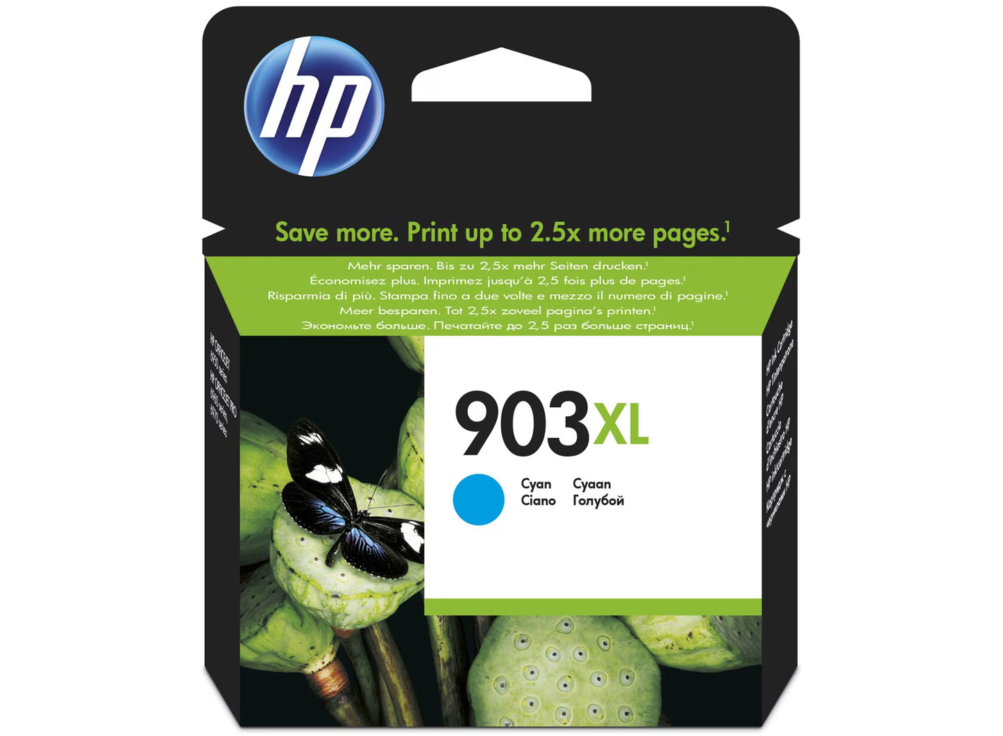 HP 903XL Cyan Ink Cartridge - 825 Pages / 8.7 pl / Cyan Color / Ink Cartridge