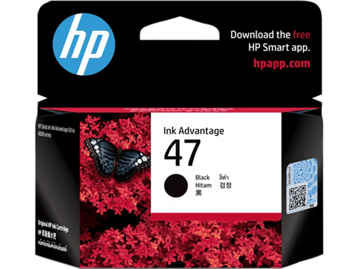 HP 47 Black Original Ink Cartridge - 1300 Pages / Black Color / Ink Cartridge