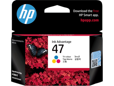 HP 47 Tri-Color Original Ink Cartridge - 700 Pages / Tri-Color / Ink Cartridge