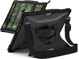 UAG Microsoft Surface Pro X Plasma Case With Handstrap & Shoulder Strap - Black