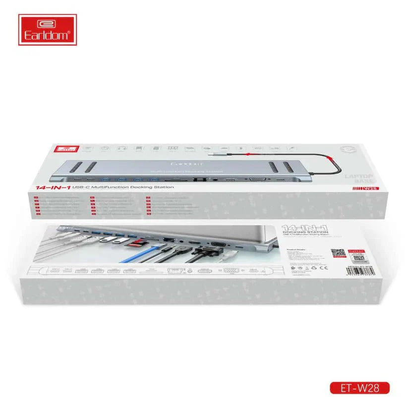 Earldom ET - W28 14 - in - 1 USB - C Hub - Saif Al Najmi KwUSB HubEarldomSaif Al Najmi KwEarldom ET - W28 14 - in - 1 USB - C Hub