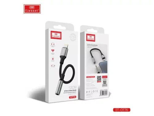 Earldom Lightning to 3.5mm Adapter (Black) - ot76 - Saif Al Najmi KwOTG/ConnectorsEarldomSaif Al Najmi KwOT76Earldom Lightning to 3.5mm Adapter (Black) - ot76 - Saif Al Najmi Kw