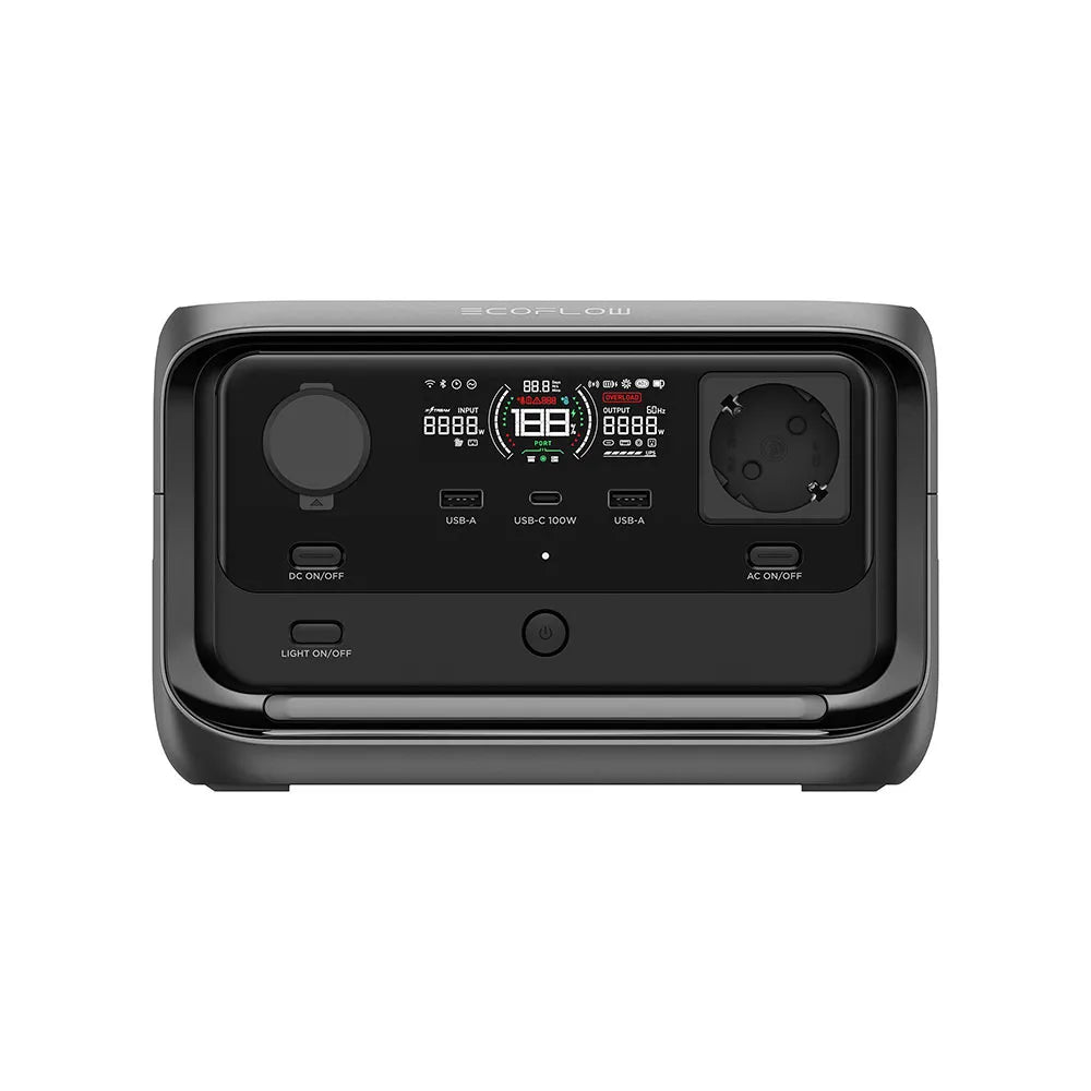 EcoFlow RIVER 3 Plus Portable Power Station 286 Wh Capacity 600 W Output, X-Boost up to 1200 W