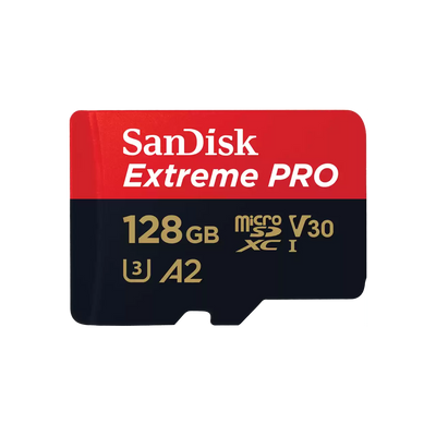 SanDisk Extreme PRO microSDXC UHS-I CARD with Adapter - 128GB / Up to 200 MB/s