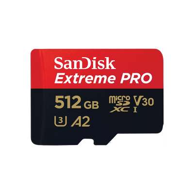 SanDisk Extreme PRO microSDXC UHS-I CARD with Adapter - 512GB / Up to 200 MB/s