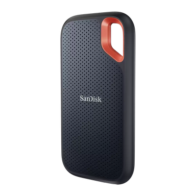 SanDisk Extreme Portable SSD - 1TB / Up to 1050 MB/s / USB 3.2 Gen 2 Type-C / Black / External SSD (Solid State Drive)