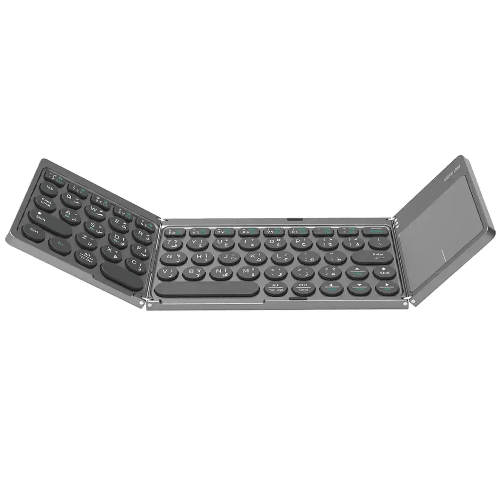 Green Lion Tri - Fold Wireless Keyboard Scissor Switch Gray - Saif Al Najmi KwKeyboardGreen LionSaif Al Najmi KwGreen Lion Tri - Fold Wireless Keyboard Scissor Switch Gray