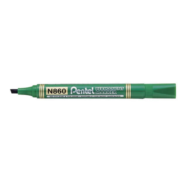 Pentel-N860-Permanent-Marker-Chisel-4.5Mm-Blue/Black