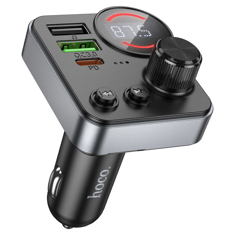 Hoco E86 Alegria Car Charger PD30W QC3.0 Wireless FM Transmitter - Saif Al Najmi KwCar ChargersHocoSaif Al Najmi KwHoco E86 Alegria Car Charger PD30W QC3.0 Wireless FM Transmitter