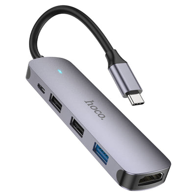 Hoco Type-C Hub HB HDTV + USB 3.0 + USB 2.0 * 2 + PD (HB27)