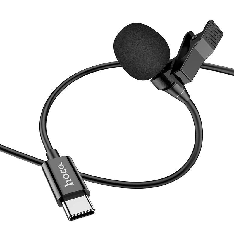 HOCO Microphone L14 lavalier - USB-C / 2 Meters / Black