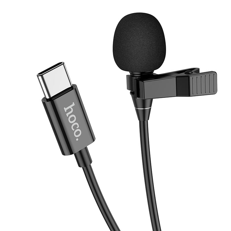 HOCO Microphone L14 lavalier - USB-C / 2 Meters / Black