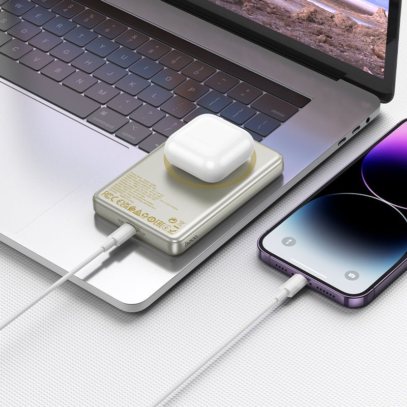 HOCO POWER BANK MAGNETIC Q26 FAST CHARGE 5000MAH PD TYPE - C 20W - Saif Al Najmi KwWireless Power BanksHocoSaif Al Najmi KwGoldHOCO POWER BANK MAGNETIC Q26 FAST CHARGE 5000MAH PD TYPE - C 20W - Saif Al Najmi Kw